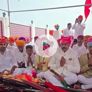 बाड़मेर: बाड़मेर में दशहरे पर सदियों पुरानी परंपरा के तहत किया गया शस्त्र पूजन