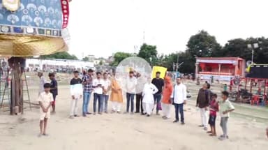 गाज़ीपुर: लंका मैदान में आज जलेगा हाईटेक रावण, 60 फीट ऊंचे पुतले का होगा रिमोट से दहन, सुरक्षा के कड़े इंतज़ाम