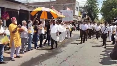 बाली: राष्ट्रीय स्वयंसेवक संघ की स्थापना के 100 वर्ष पूरे होने पर सुमेरपुर शहर में निकला पथ संचलन, जगह-जगह हुई पुष्प वर्षा
