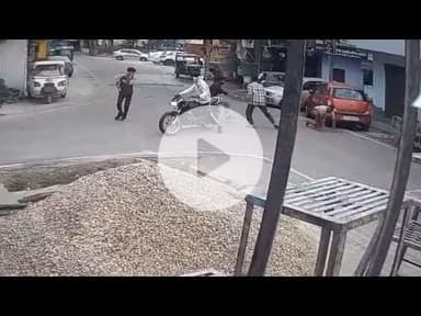 कोटा में थाने से 50 मीटर दूर बेखौफ बदमाशों ने युवक पर की फायरिंग, सीसीटीवी में कैद घटना |Kota News