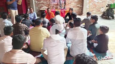 कलान: परशुरामपुरी जलालाबाद में राष्ट्रीय बजरंग दल ने दशहरा पर्व पर शस्त्र पूजन कार्यक्रम का आयोजन किया