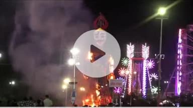 लाडपुरा: कोटा में बना विश्व कीर्तिमान, 215 फीट से अधिक ऊंचे रावण के पुतले का दहन स्पीकर बिरला और मुख्यमंत्री शर्मा बने साक्षी