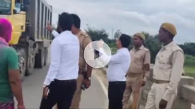 फरेंदा: धानी राप्ती नदी में मूर्ति विसर्जन की तैयारी का किया गया निरीक्षण