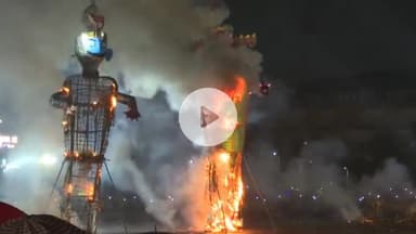 कांके: रांची के मोरहाबादी और अरगोड़ा मैदान में भव्य रावण दहन कार्यक्रम का आयोजन