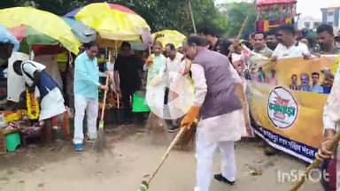 जगदलपुर: सिरहासार चौक स्थित गांधी प्रतिमा और उसके आसपास के क्षेत्रों में चलाया गया स्वच्छता अभियान, उपमुख्यमंत्री भी हुए शामिल