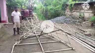 घाघरा: देवाकी गांव में बन रहा है 40 फीट का रावण, शुक्रवार को होगा दहन: पूजा समिति