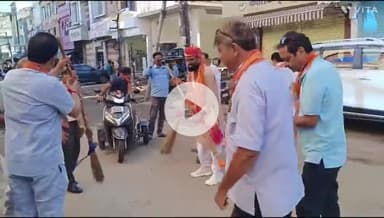 बांसवाड़ा: शहर के पुराना बस स्टैंड पर स्वच्छ भारत अभियान के तहत भाजपा ने चलाया सफाई अभियान