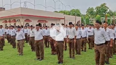 धौलपुर: आरएसएस ने विजय दशमी पर शहर में निकाला पथ संचलन, लोगों ने किया भव्य स्वागत