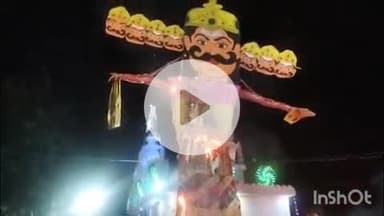 बिधूना: ऐरवाकटरा में हुआ रावण दहन, भारी संख्या में आसपास के लोग रहे मौजूद