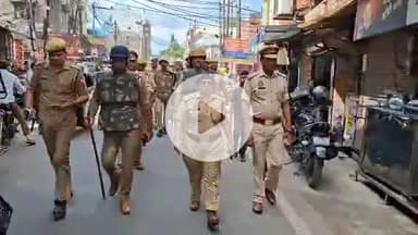 मुरादाबाद: मुरादाबाद पुलिस ने शांति पूर्वक तरीके से जमा मस्जिद में जुम्मे की नमाज करवाई, बड़ी संख्या में पुलिस बल रहा तैनात