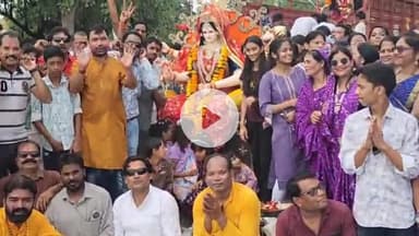 छपारा: छपारा में चल समारोह के साथ प्रतिमाओं का विसर्जन किया गया