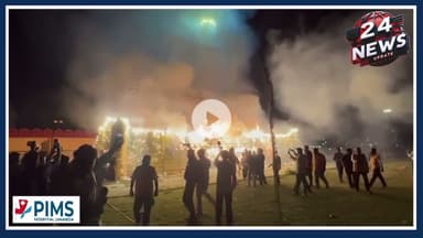 रावण दहन गांधी ग्राउंड उदयपुर 2025 भव्य आतिशबाजी, उमड़ा शहर