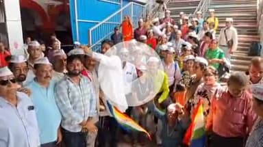 झांसी: आचार्य पुलक सागर जी के दर्शन हेतु झांसी से उदयपुर रवाना हुआ भक्तों का समूह, पूर्व केंद्रीय मंत्री ने किया स्वागत