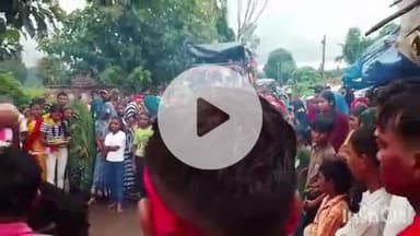 ब्यौहारी: ब्यौहारी नगर में काली नृत्य के साथ निकला जुलूस, शामिल हुए लोग