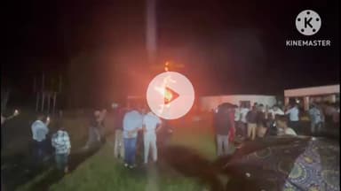 घाघरा: देवाकी गांव में पूजा समिति ने रावण दहन कार्यक्रम धूमधाम से किया