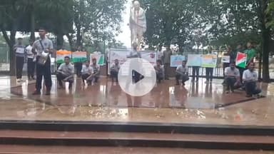 कांके: मोरहाबादी में बापू वाटिका के पास सेंट जेवियर कॉलेज के एनसीसी कैडेट्स ने किया नुक्कड़ नाटक का आयोजन