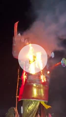 विशाल #रावण दहन वार्ड no 6 डिहरा, #सासाराम #रोहतास @dashahara #विजयादशमी