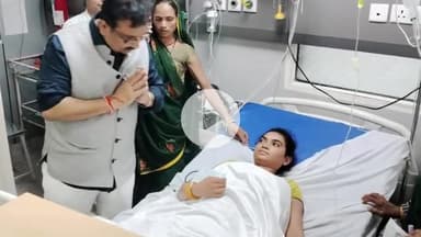 खंडवा नगर: खंडवा हादसा: मंत्री डॉ. विजय शाह ने घायलों से मुलाकात की, आर्थिक सहायता के चेक दिए