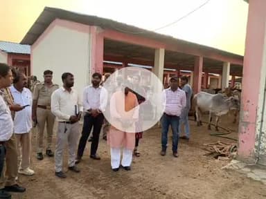 फतेहाबाद: विधायक छोटेलाल वर्मा ने अधिकारियों के साथ फतेहाबाद की कोलारा कला और धनौला कला की गौशाला का किया निरीक्षण