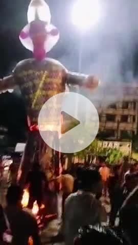 जौनपुर: सिपाह-मानिकचौक का भरत मिलाप में उमड़ी भीड़