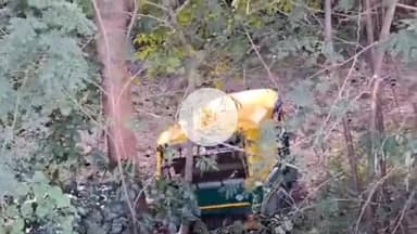 झांसी: डोंगरी क्षेत्र स्थित ललितपुर हाईवे पर छुट्टा जानवर सामने आने से हादसा, टेम्पो अनियंत्रित होकर हाईवे से उतरकर खाई मे गिरी