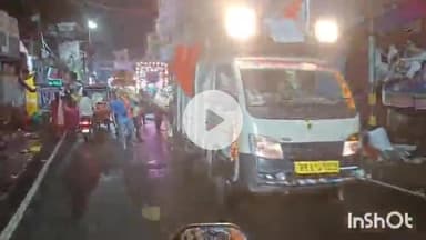 मुंगेर: शहर में देर रात तक दुर्गा प्रतिमाओं का विसर्जन, प्रशासन सतर्क