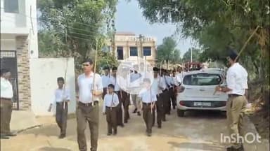 चरखी दादरी: झोझू कलां में आरएसएस के शताब्दी वर्ष के उपलक्ष्य में कार्यक्रम आयोजित, पथ संचलन किया गया