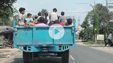 कोल: हरदुआगंज में लोडर वाहन चालक लोगों की जान के साथ कर रहे खिलवाड़, ट्रैक्टर ट्रॉली में दर्जनों लोग कर रहे सफर