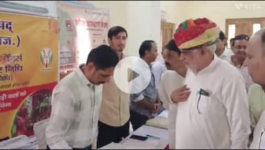 बांसवाड़ा: कुशल बाग मैदान स्थित अंबेडकर भवन में शहरी सेवा शिविर का नगरीय विकास मंत्री झाबर सिंह खर्रा ने किया अवलोकन