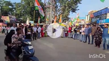 जगदलपुर: गोल बाजार चौक में बस्तर जिला युवा कांग्रेस का 'बिजली चोर–गद्दी छोड़' आंदोलन, भाजपा सरकार के खिलाफ हस्ताक्षर अभियान