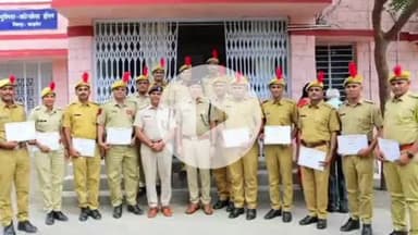बाड़मेर: पुलिस अधीक्षक द्वारा उत्कृष्ट कार्य करने वाले बीट कानिस्टेबल और आसूचना अधिकारियों को किया गया सम्मानित