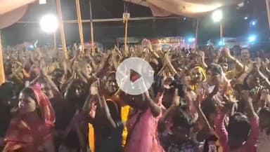 बगोदर: बगोदर स्टेडियम में दुर्गा पूजा के अवसर पर भव्य भक्ति जागरण कार्यक्रम का आयोजन