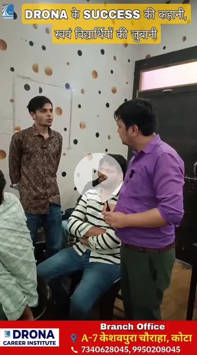 Student review about Drona career institute, Kota