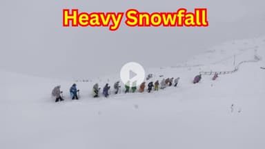 #snowfall हेमकुंड बद्रीनाथ में जबरदस्त बर्फबारी । #hemkundsahib #badrinath #snowfall