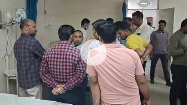 चूरू: अग्रसेन नगर में सुरक्षा संसाधनों के अभाव में बिजलीकर्मी करंट लगने से 40 फीट ऊंचे टावर से गिरा