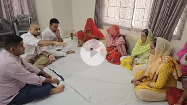 बीकानेर: सांसद राहुल कस्वां ने बीकानेर में रामेश्वर डूडी के आवास पहुंचकर दी श्रद्धांजलि