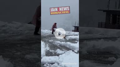 असमय बर्फबारी से लाहुल घाटी में जनजीवन अस्तव्यस्त,#viral #snow #follow #followme