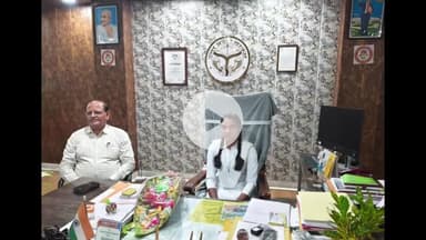 अमरोहा: अमरोहा में मिशन शक्ति अभियान के तहत ट्विंकल बनी एक दिन की मुख्य विकास अधिकारी, हुआ स्वागत