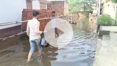 आरा: आरा के कृष्णा नगर मोहल्ले में जल जमाव से लोग परेशान, पानी में समाकर आने-जाने पर मजबूर हैं मोहल्ला वासी