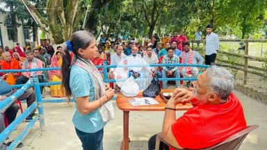 कुमारखंड: आदर्श ग्राम खुर्दा में सांसद पप्पू यादव ने जनता दर्शन में कई मामलों का किया निष्पादन