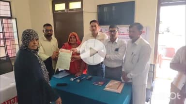 चूरू: चूरू के घांघू में ग्रामीण सेवा शिविर के माध्यम से पुस्तेनी मकान का मालिकाना हक दिलवाया गया