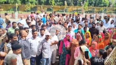 भीलवाड़ा: शाहपुरा सिटी पैलेस शिक्षा परिसर में अवैध टंकी निर्माण के विरोध में राजपूत समाज और करणी सेना ने किया प्रदर्शन