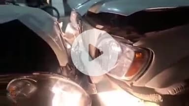 बाड़मेर: बाड़मेर के चौहटन रोड पुलिया पर स्कॉर्पियो और स्विफ्ट कार के बीच जोरदार भिड़ंत