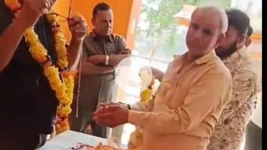 झालरापाटन: खेड़ापति हनुमान मंदिर में एम्बुलेंस कर्मचारी यूनियन ने अध्यक्ष गंगाराम लोधा का शपथ ग्रहण आयोजित किया