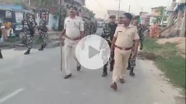 परिहार: बराही में परिहार पुलिस ने निकाला फ्लैग मार्च, शांति व्यवस्था बनाए रखने की अपील