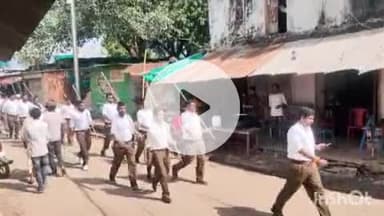 श्योपुर: उत्सव के अवसर पर संघ के शताब्दी वर्ष में ढोढर में निकला पथ संचलन