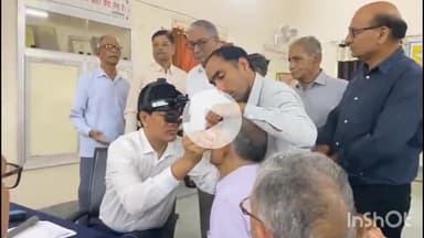 चूरू: चूरू में निशुल्क नेत्र चिकित्सा एवं जांच शिविर का आयोजन, 71 रोगियों को मिला लाभ