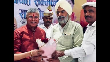 अमरोहा: अमरोहा पहुंचे प्रदेश सरकार के होमगार्ड मंत्री धर्मवीर प्रजापति का फूलमालाओं से हुआ भव्य स्वागत