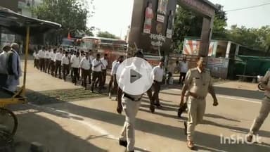 मालथोन: मालथौन में राष्ट्रीय स्वयंसेवक संघ का भव्य पथ संचलन हुआ संपन्न
