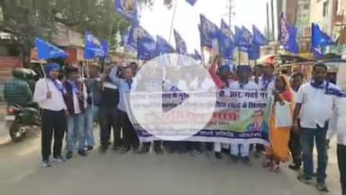 कोडरमा: झुमरीतिलैया में दलित उत्पीड़न संघर्ष समिति के बैनर तले विशाल प्रतिवाद मार्च निकाला गया